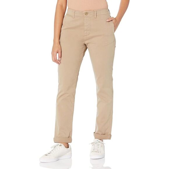 Current/Elliott Refurbished Women's Slim Fit Chino Pants in Khaki Tan Size 28 - Picture 2 of 8